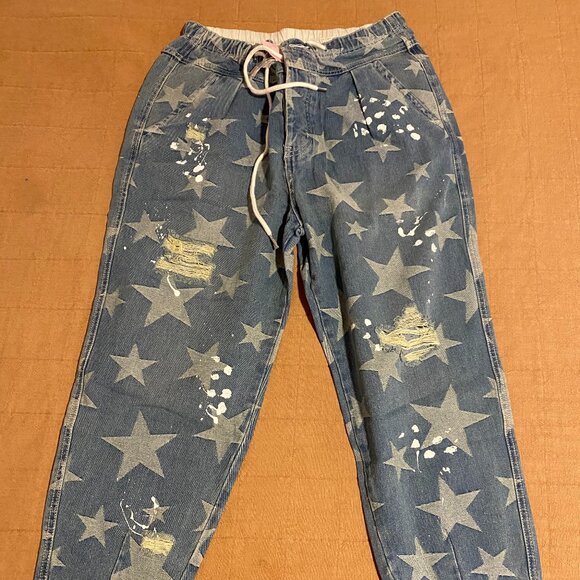 Dressed in Lala Boutique Item - Jogger Jean Pants M - Picture 1 of 5